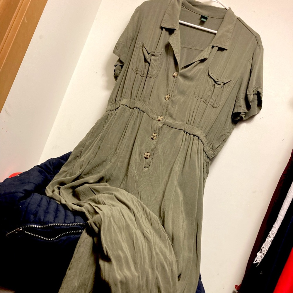 Army green jumpsuit